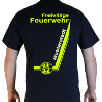 T-Shirt Freiwillige Feuerwehr mit Signet und Ortsname