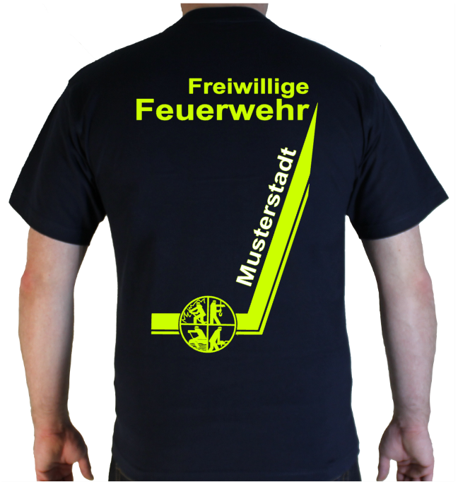 Freiwillige Feuerwehr T-Shirt Bekleidung Ausrüstung Logo Wunschname Ortsname 7 