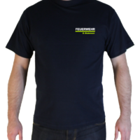 T-Shirt Freiwillige Feuerwehr mit Name zweifarbig