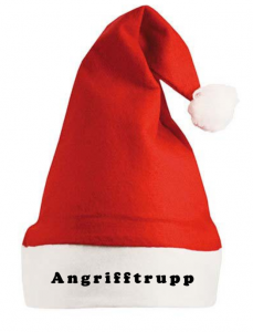 Feuerwehr Angriffstrupp Weihnachtsmütze in Rot