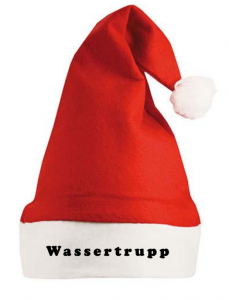 Feuerwehr Wassertrupp Weihnachtsmütze in Rot