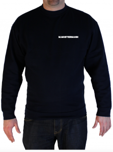 Pullover Freiwillige Feuerwehr Brustdruck Name in weiß