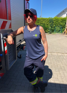 Tanktop wir setzen ein Zeichen Feuerwehr und THW vorne
