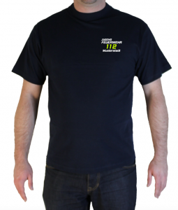 T-Shirt Jugendfeuerwehr zweifarbig 112 mit Ortsname