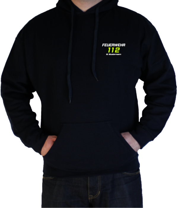 Kapuzenpullover Feuerwehr Design 112 – Bild 2