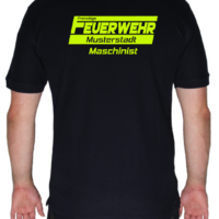 FFW Kinder Kapuzenpullover - Freiwillige Feuerwehr Hoodie In NEONGELB Mit Rückendruck