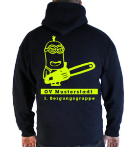 Kapuzenpullover THW Kettensägenminion