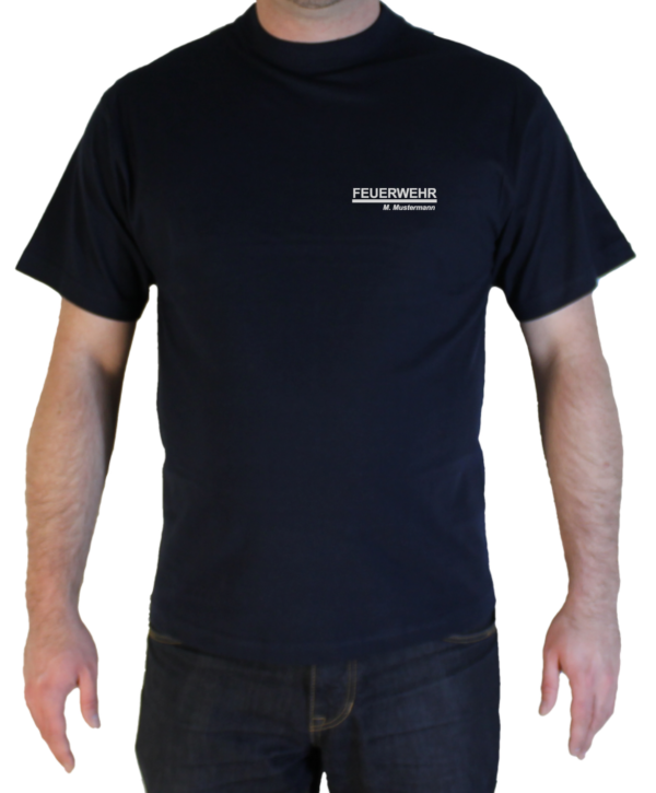 T-Shirt vorn Freiwillige Feuerwehr Silberreflex