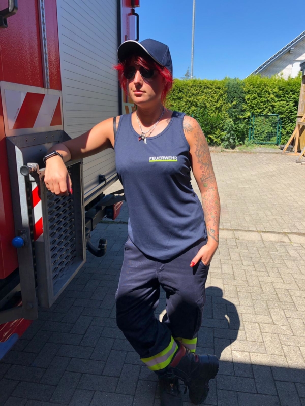 Tanktop - Feuerwehr mit Name vorne