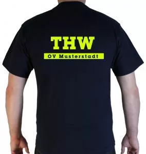 T-Shirt THW simple mit Ortsverband