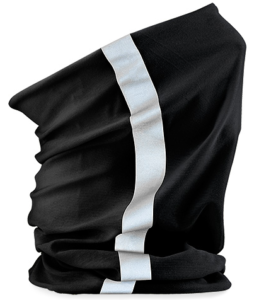 Morf schwarz mit Reflexstreifen