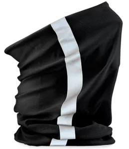 Morf schwarz mit Reflexstreifen