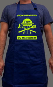 Geschirrmeister Grillschürze THW mit Ortsverband