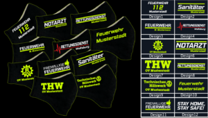 Community maske feuerwehr thw rettungsdienst