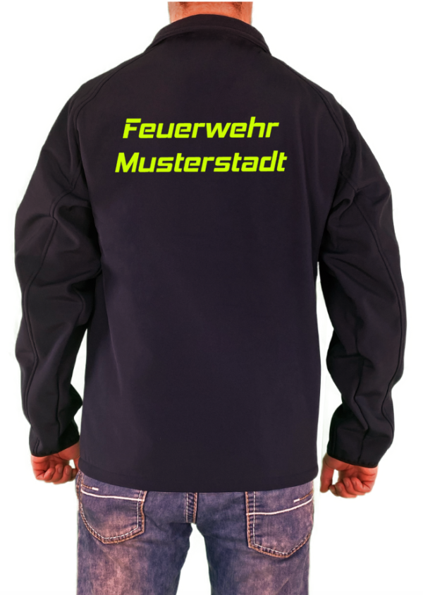 Softshelljacke Feuerwehr simple mit Ortswehr und Namen