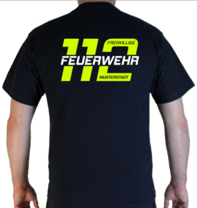 T-Shirt Feuerwehr 112 mit Ortsname