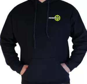 Kapuzenpullover Zeichen Setzen vorn