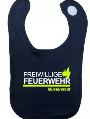 Lätzchen Flamelayout weiß neon