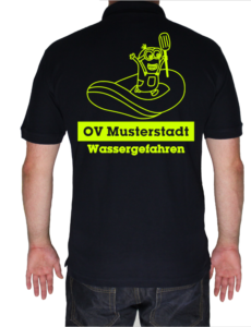 Poloshirt THW Minion mit Schlauchboot