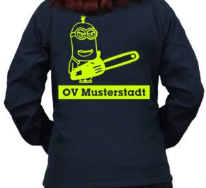 Softshelljacke Kettensäge Minion