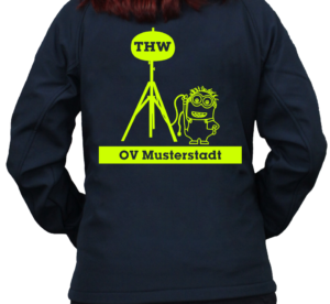 Softshelljacke THW Minion mit Powermoon