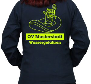 Softshelljacke THW Minion mit Schlauchboot
