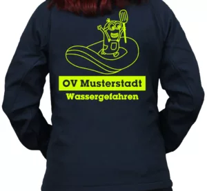 Softshelljacke THW Minion mit Schlauchboot