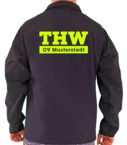 Softshelljacke THW simple mit OV