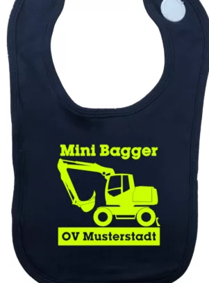 Lätzchen Mini Bagger