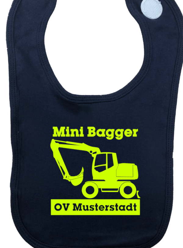 Baby Lätzchen Mini Bagger