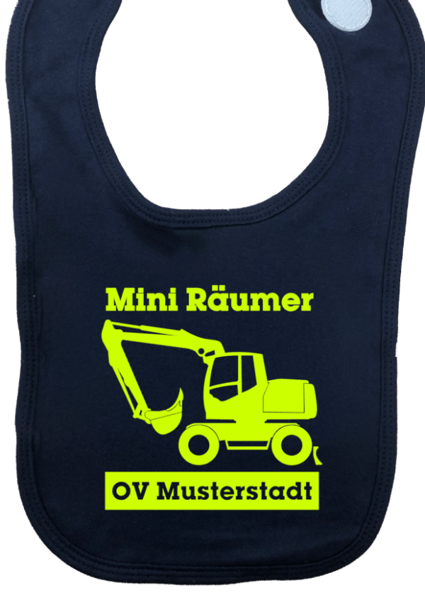 Baby Lätzchen Mini Räumer (Bagger)