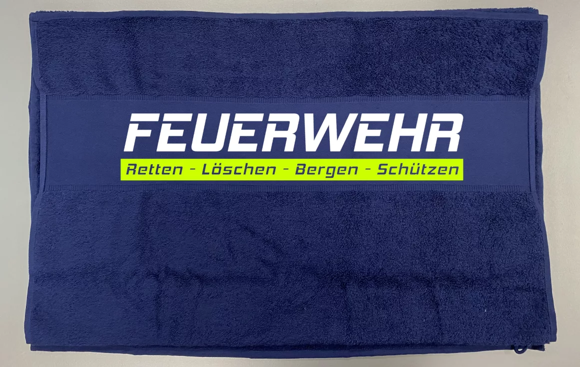 Handtuch Frenchblau( Navy) Feuerwehr R L B S