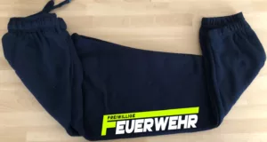 Jogginghose Navy FFW Langes F Neongelb und Weiß